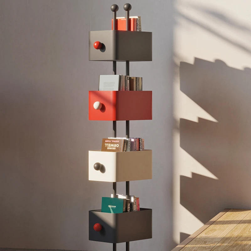 Angle Shelf Magazine Rack Living Room Furniture Organizer Storage Aesthetic Type Box Estanteria Habitacion Children Bookcases image 2