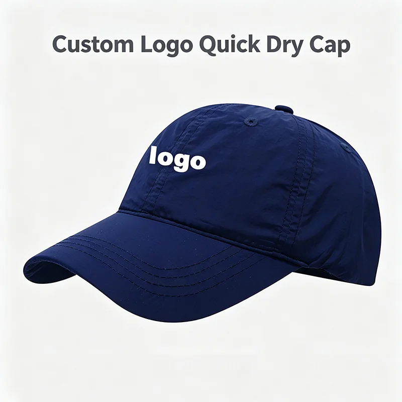 Custom Logo Ins Minimalist Quick Dry Baseball Cap Unisex Fresh Style Outdoor Casual Sports Breathable Sun Protection Peaked Hats