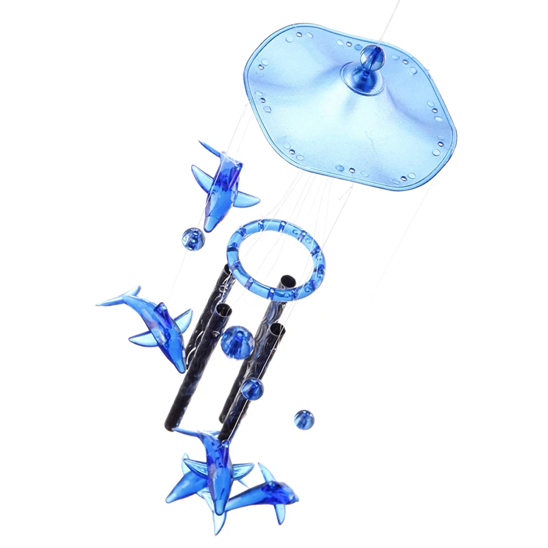 Crystal Dolphin Butterfly Star Heart Hanging Wind Chimes for Birthday Christmas Gift Door Garden Wind Chimes Home Decorations