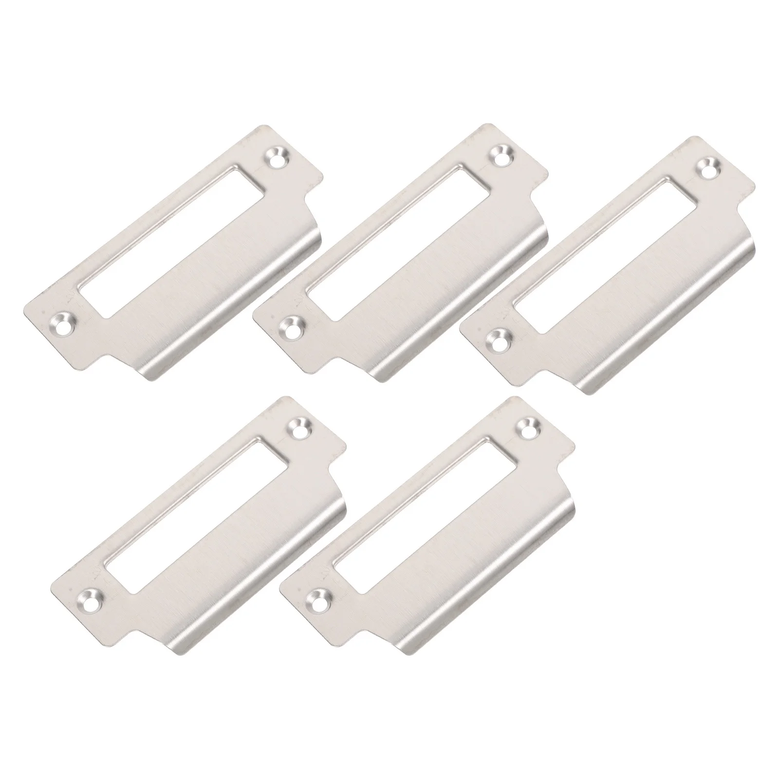 1 set 1 Set Stainless Steel Door Strike Plate Heavy Duty Metal Reinforcement For Door Security Plate Hardware Lock Parts