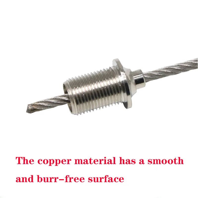 Send Nut Copper Tension Head Wire Rope Lifting Code Adjustable Self-Locking Connector M6M8M10M12 Lighting Hardware Accessories