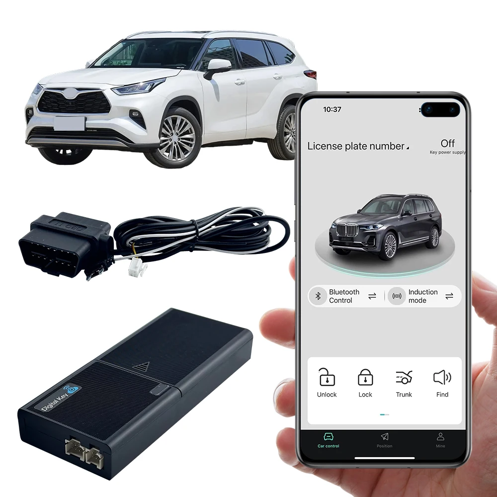 GPS Digital Car Key with 4G LTE Connectivity App-Controlled Remote Lock/Unlock Geofencing Functionality