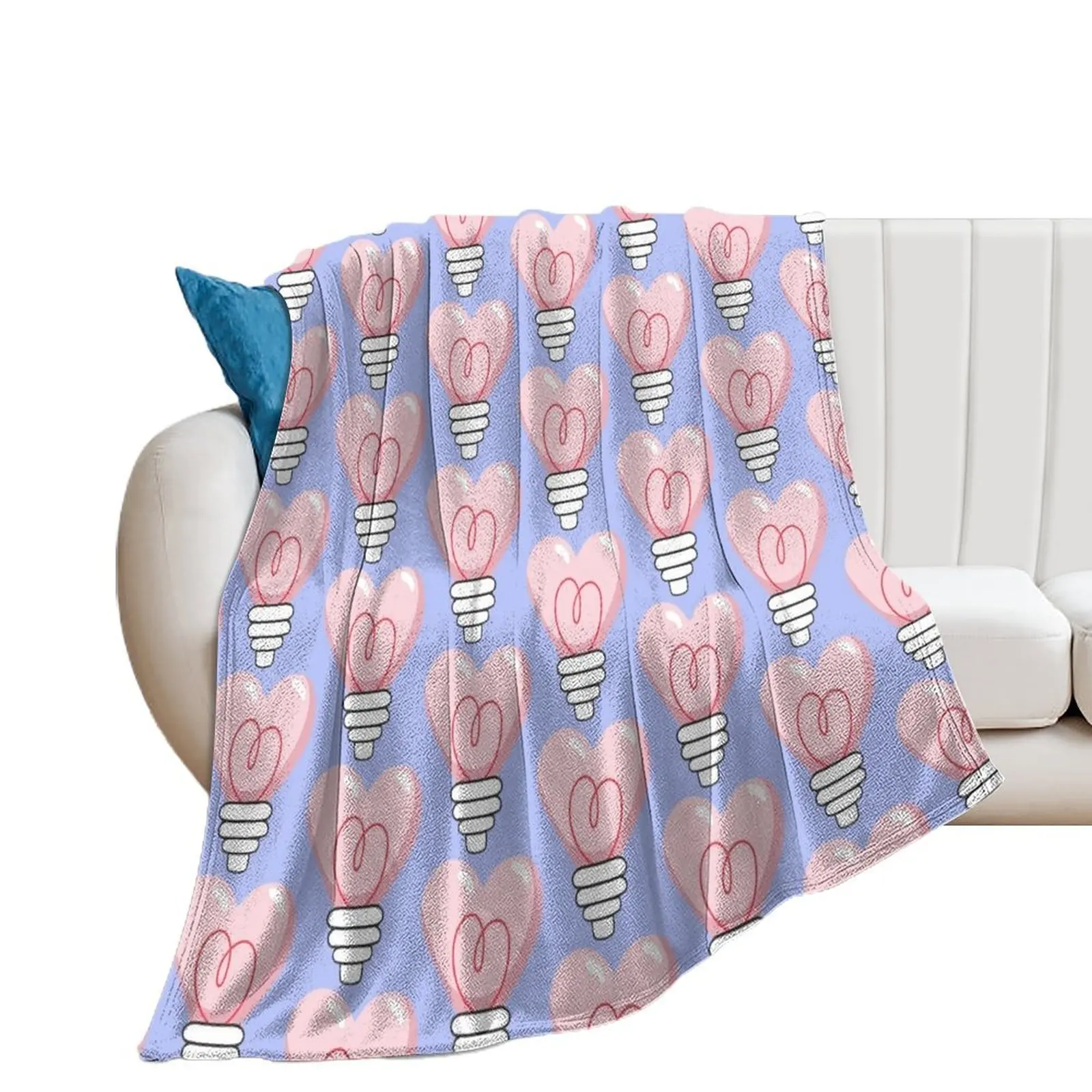 Love Bulb Throw Blanket Kid'S Soft Big Decorative Throw for winter Blankets