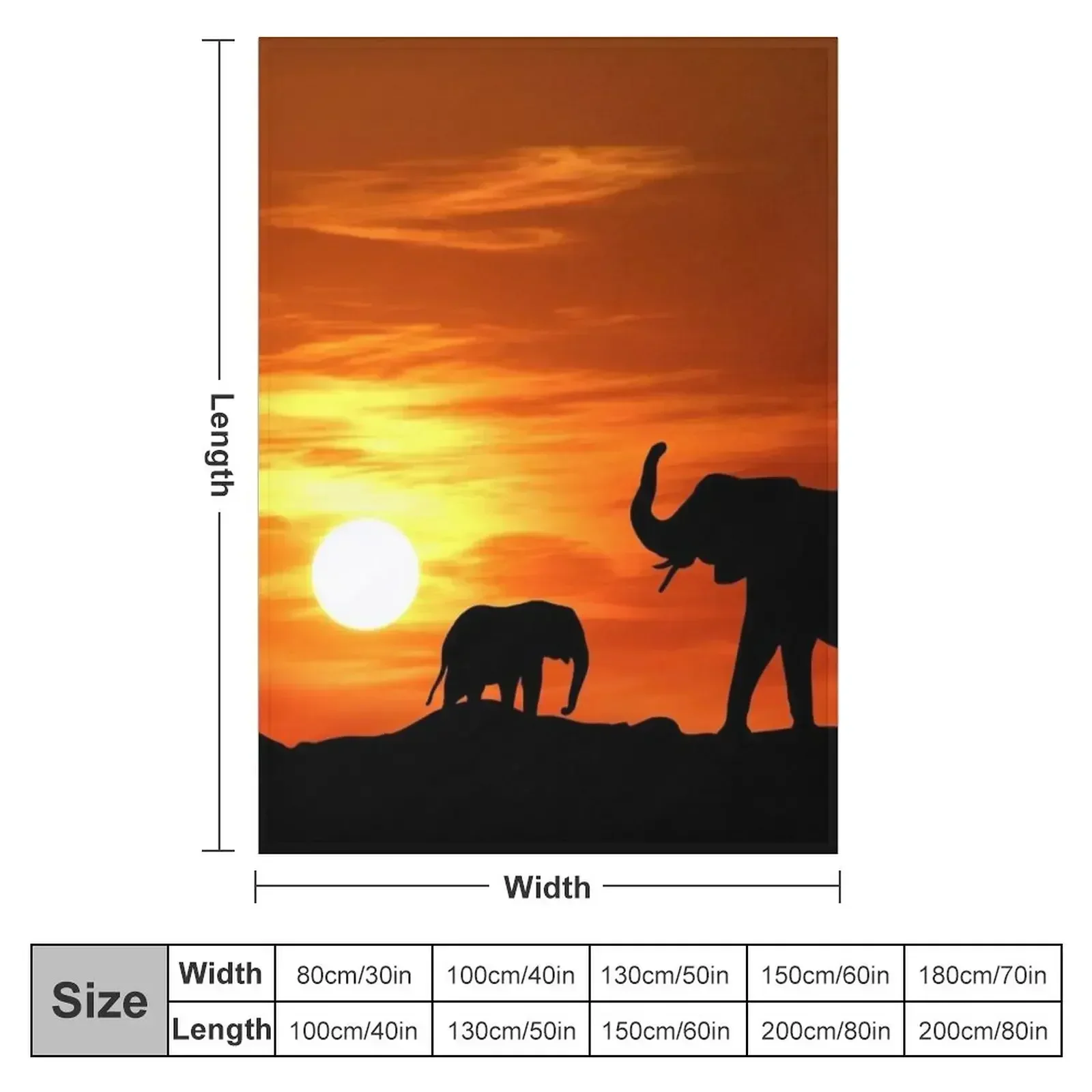 Patents by Nature | Elephants Throw Blanket couch cozy soft plush fuzzy picnic outdoor blanket