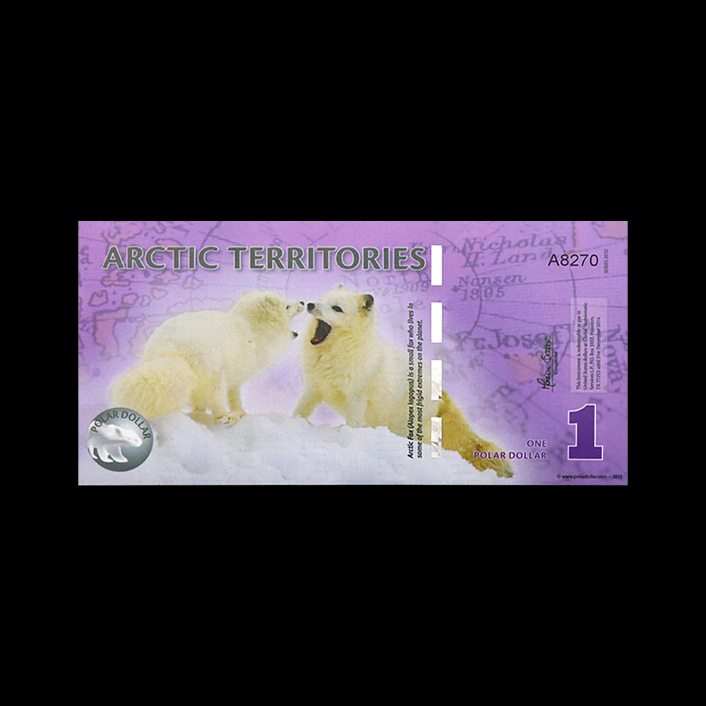 Arctic Commemorative Banknote Complete Set of 14 Different Denominations 1 2 3 5 6 8 9 10 15 25 50 100 250 500 Dollar Collection