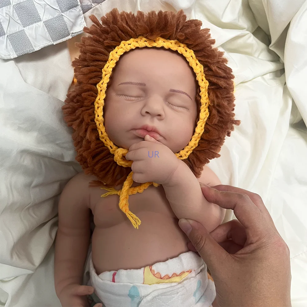 100% 전신 실리콘 아기 루루 귀여운 아름다운 페인트 부드러운 가짜 실물 같은 소년 소녀 인형, 어린이 크리스마스 선물, 20 인치