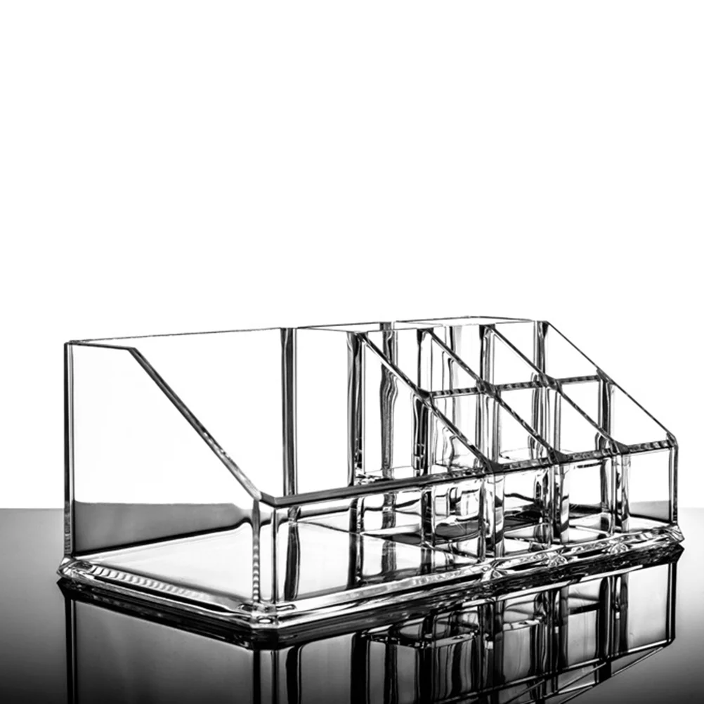 

Storage Box Clear Organizer Desktop Makeup Holder Eyebrow Pencil Countertop