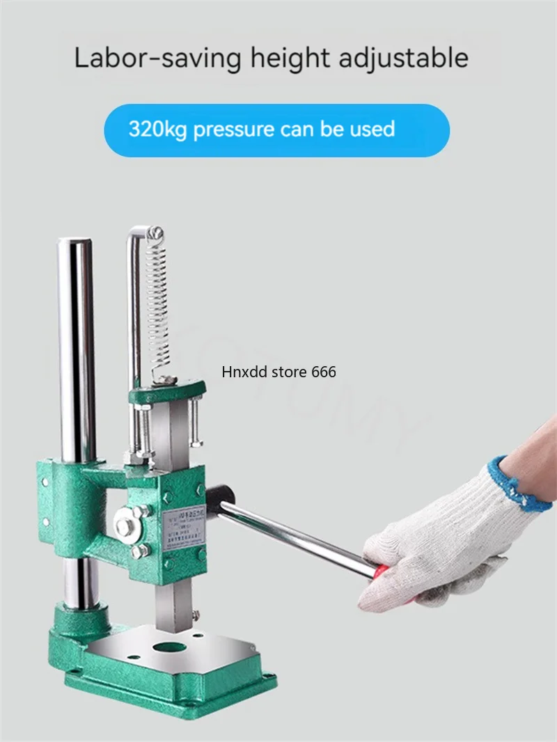 Small Home Manual Press Miniature Punching Hand Beer Machine Cutting Equipment Hand Move Press Die Chip Device Industrial image 2