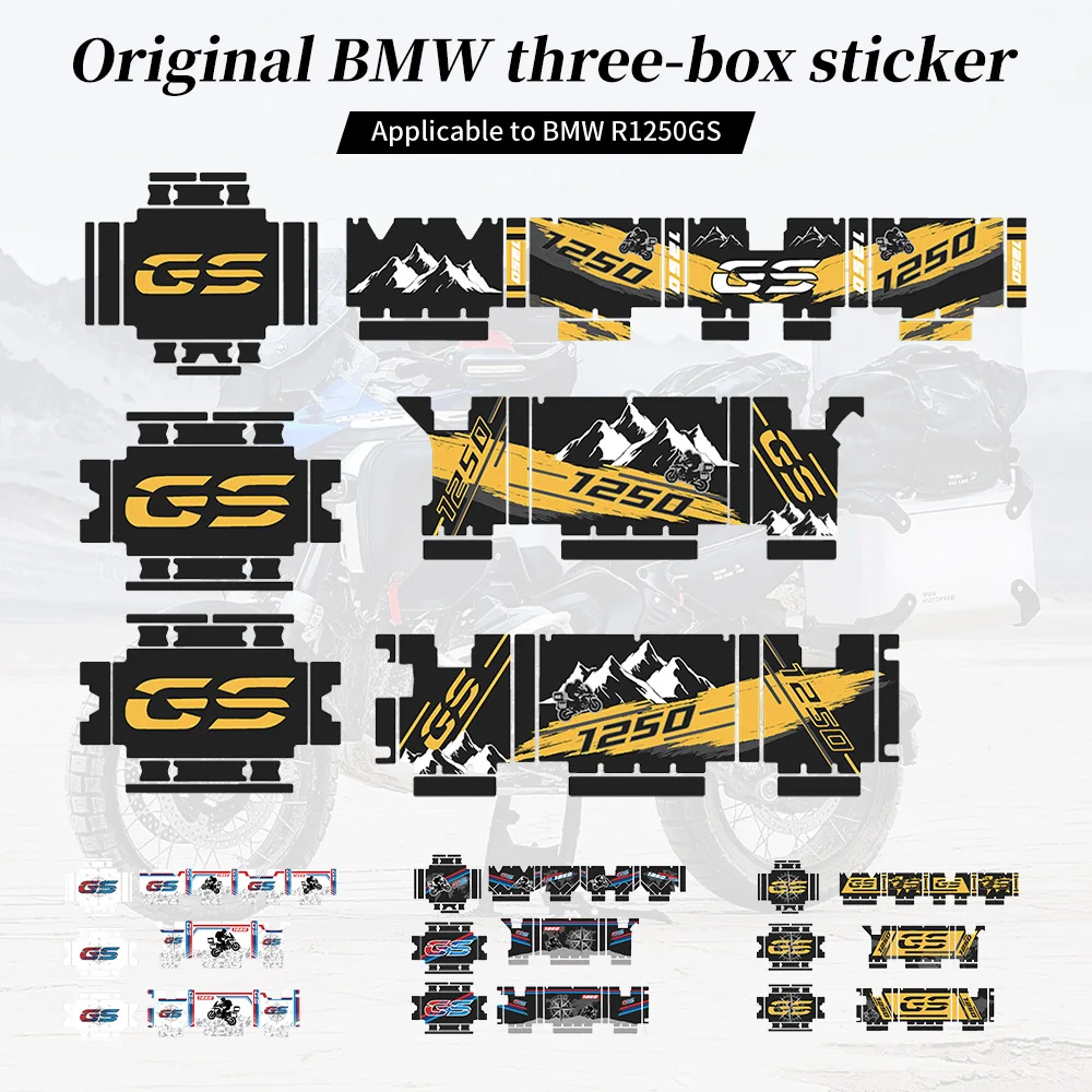 Motorcycle Aluminum Case Box Stickers Motorrad Panniers Decals fit For R1250GS Adventure 2019-2023