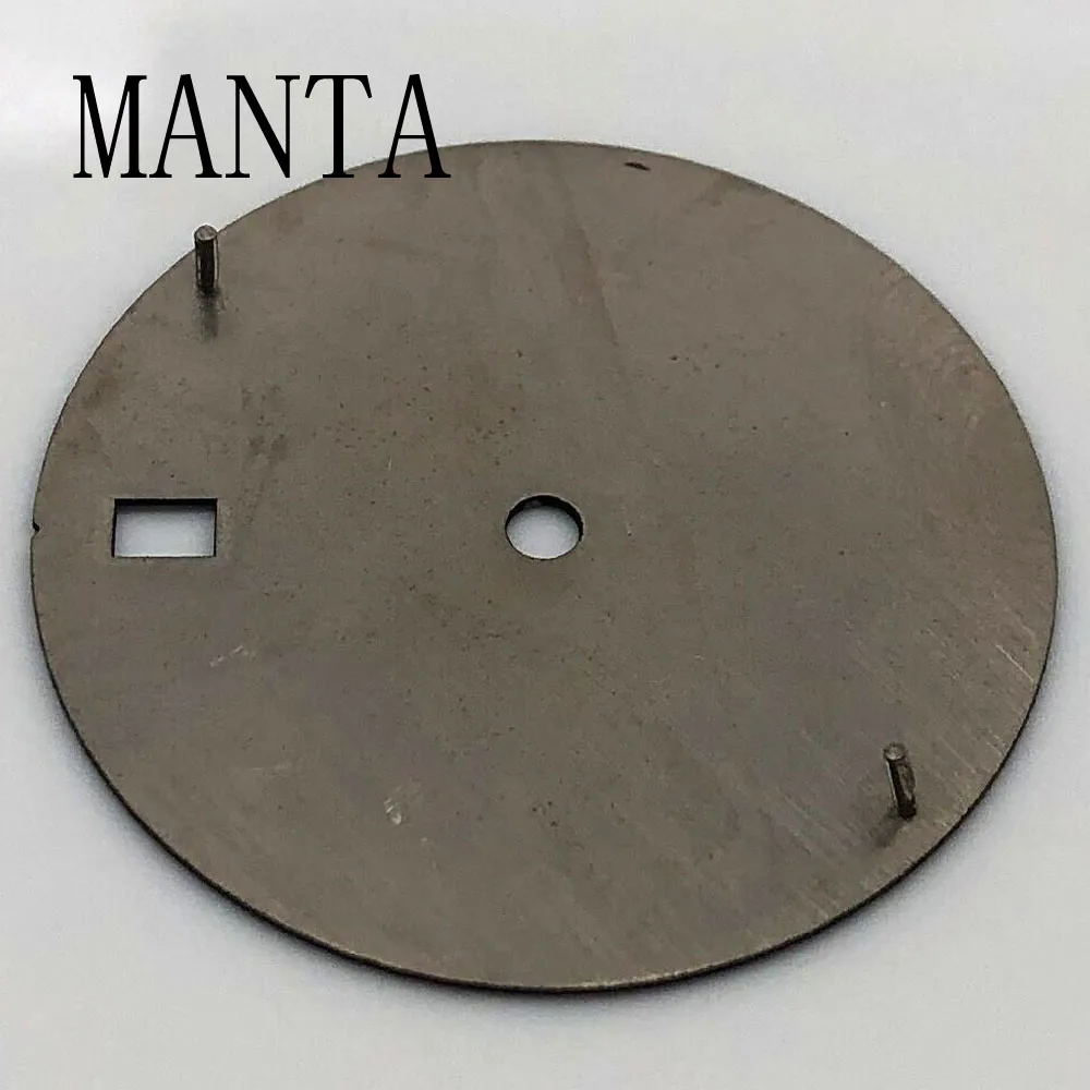 Детали часов MANTA с черным стерильным циферблатом 28,5 мм подходят для механизма NH35/NH36