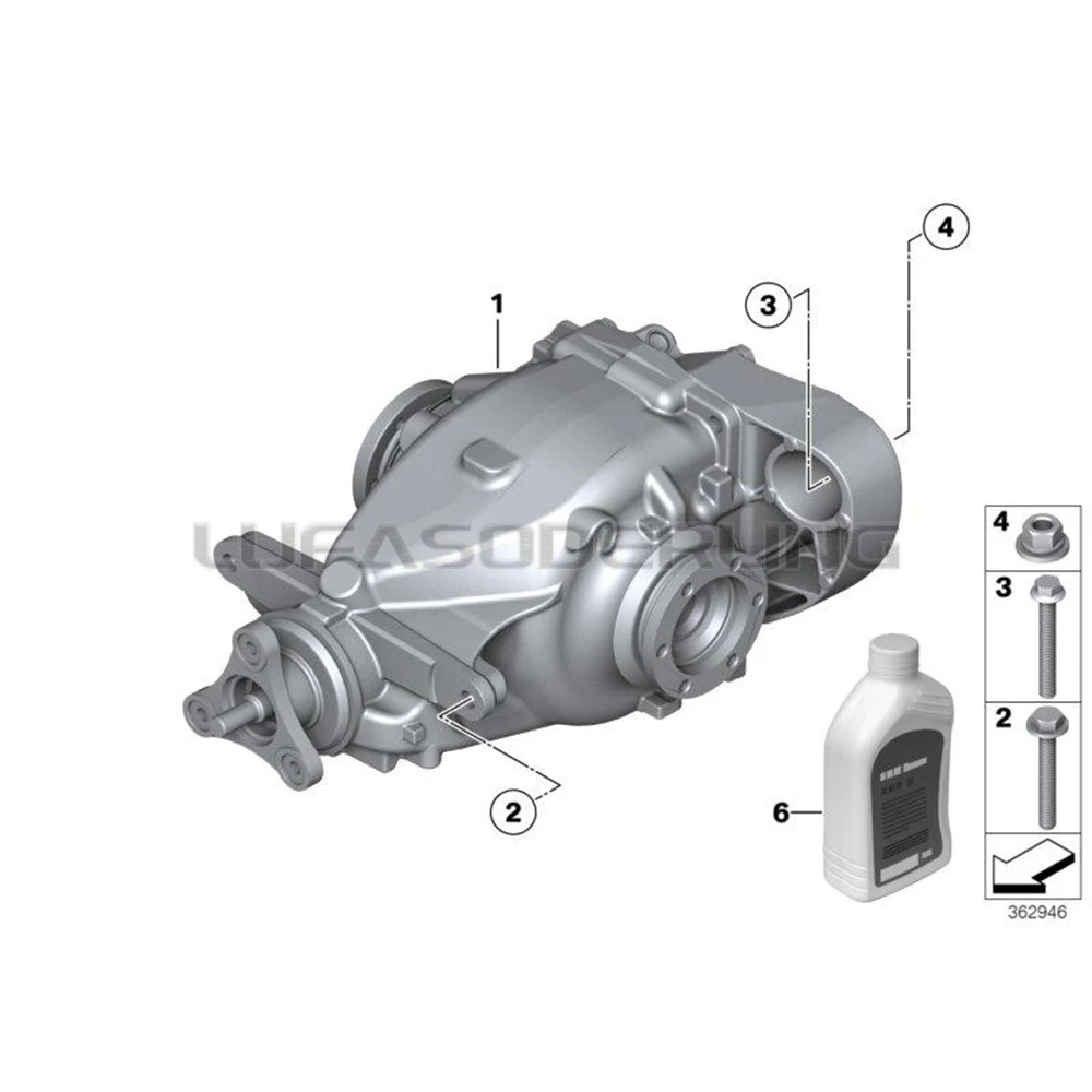 for 2010-on BMW X1 E84 18i Rear Final Drive Differential Assembly Reference OEM 33107612471 33107612472 33-10-7-612-472