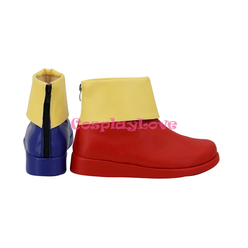 The Amazing Digital Circus Pomni Cosplay Red and Blue Shoes Boots High Heel for Halloween Christmas Party Birthday