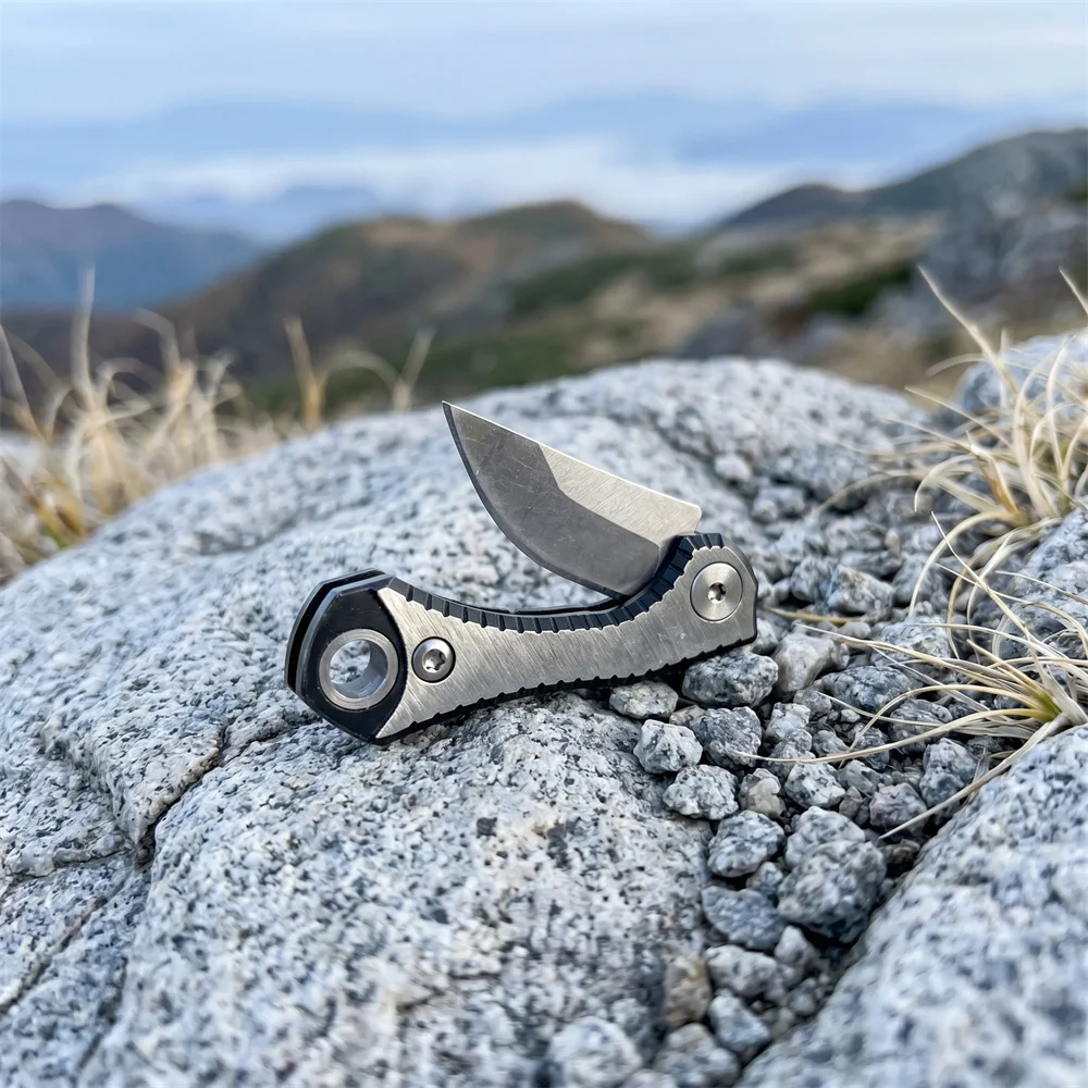 EDC Mini Portable Folding Knife Field Exploration Mountaineering Camping Hiking Fishing Barbecue Durable Tool