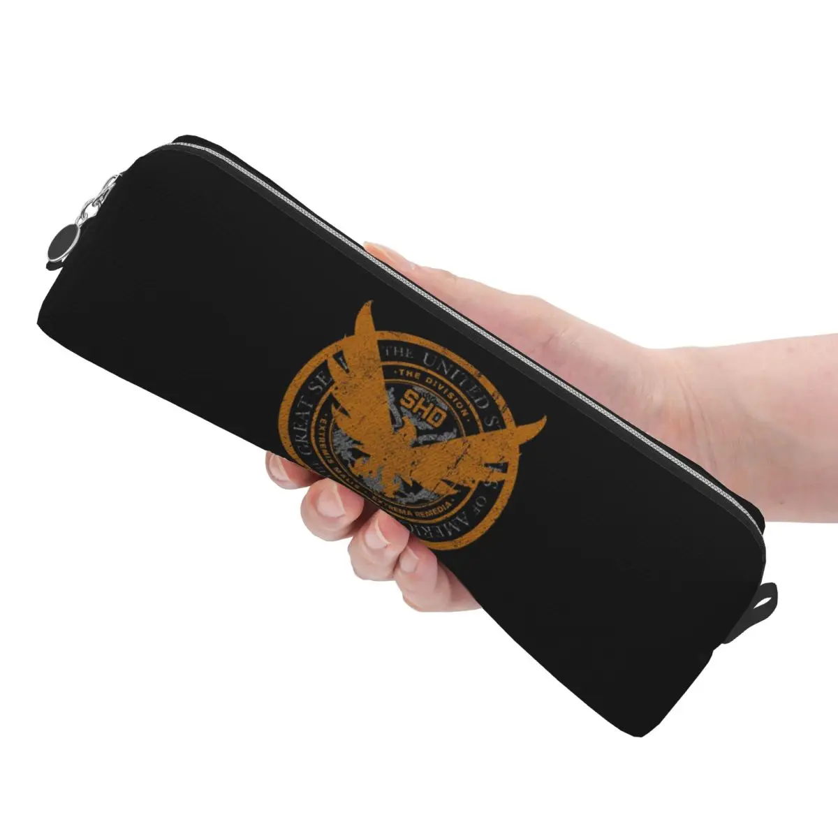 Game Tom Clancys The Division SHD Seal Pencil Cases for Student School Pen Box Pencil Bag Big Capacity Pencil Pouch Pen Holder view 6