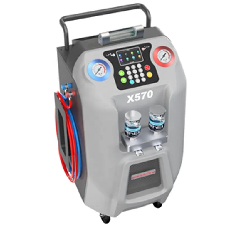 X570 Refrigerant Recharge Machine Ac Service Station Small Bottle Freon Recovery And Refilling Machine Wholesale