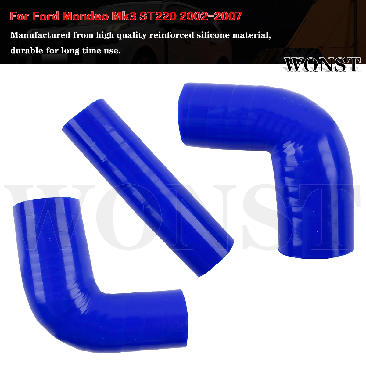 

Silicone Rocker Breather Hose Kit For Ford Mondeo Mk3 ST220 3.0L V6 2002-2007