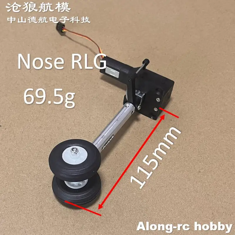 Train d'Atterrissage Rétractable de 105mm avec Roue en PU de 1 ou 2 36mm, Pièces d'Avion RC de 2 à 3kg, pour Bricolage