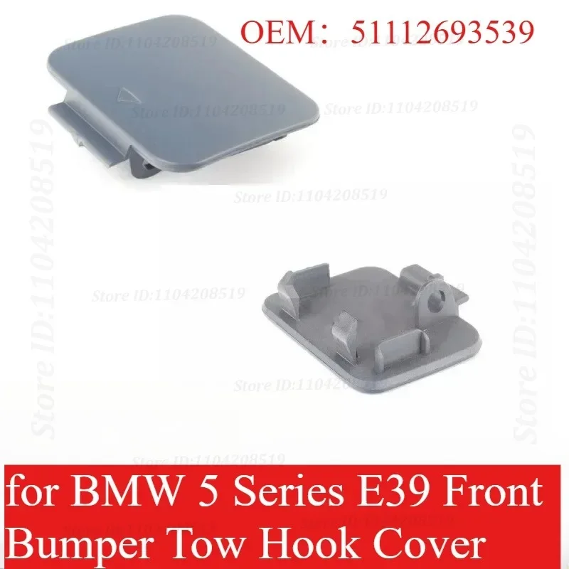 For BMW 5 Series E39 Front Bumper Tow Hook Cover Cap Car Body Kit Auto Accessories 51112693539