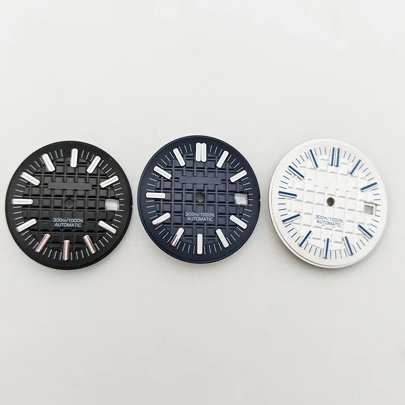 Cadran Shoous à bande argentée pour montre, mouvement mécanique, accessoires de remise en état, vert, applicable ata yota, 8215, 3804, 2813, 30mm