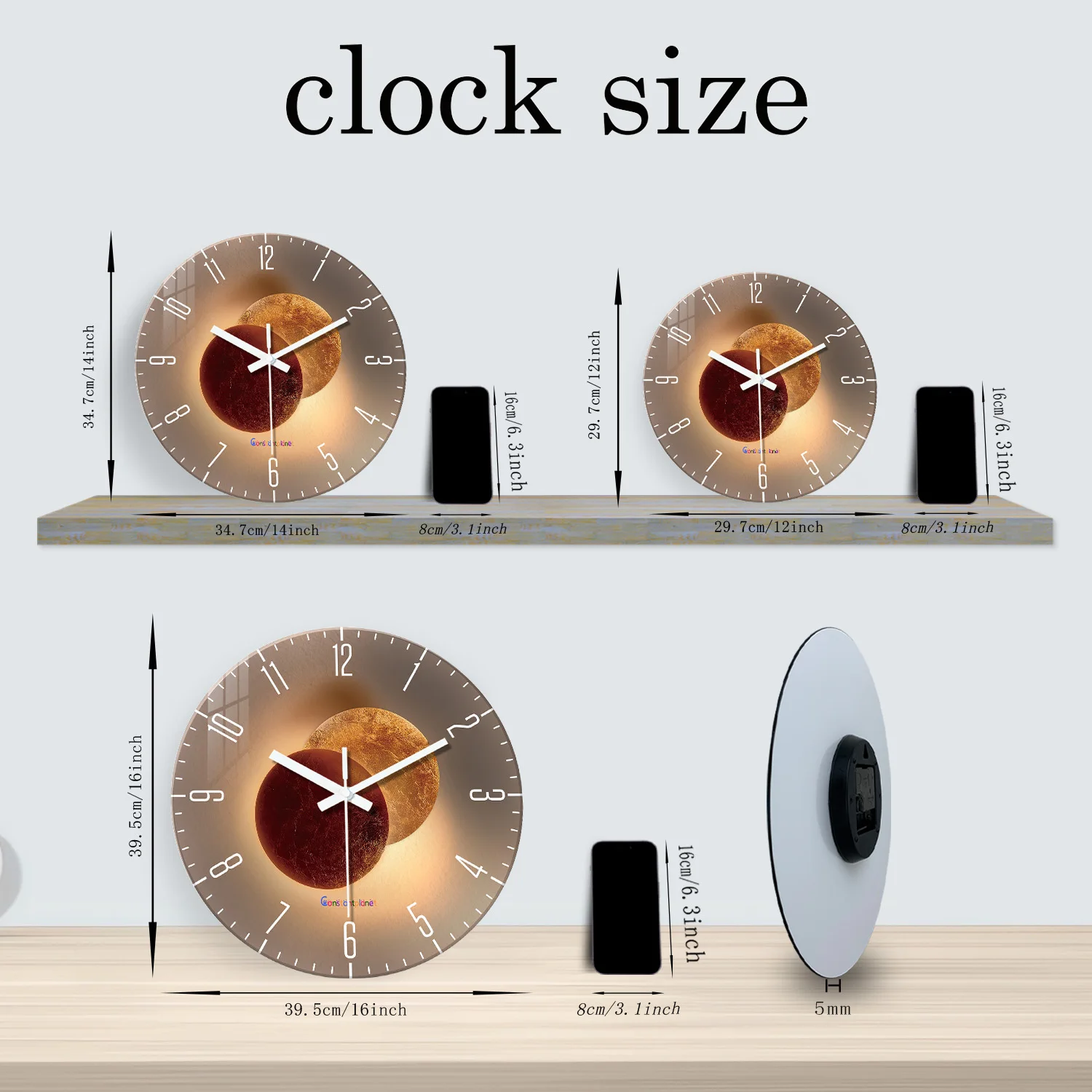 Thumbnail 3 - #61 Latest Silent Wall Clocks Offers