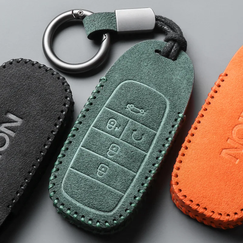 

Suede Car Key Case Cover Holder Key Shell Buckle for AION S/Y/LX