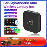 For Audi Q8 4M Mini 2IN1 Carplay Wireless Adapter Seamless Integration Android Auto For Apple USB Type-C Dongle in Universal Car
