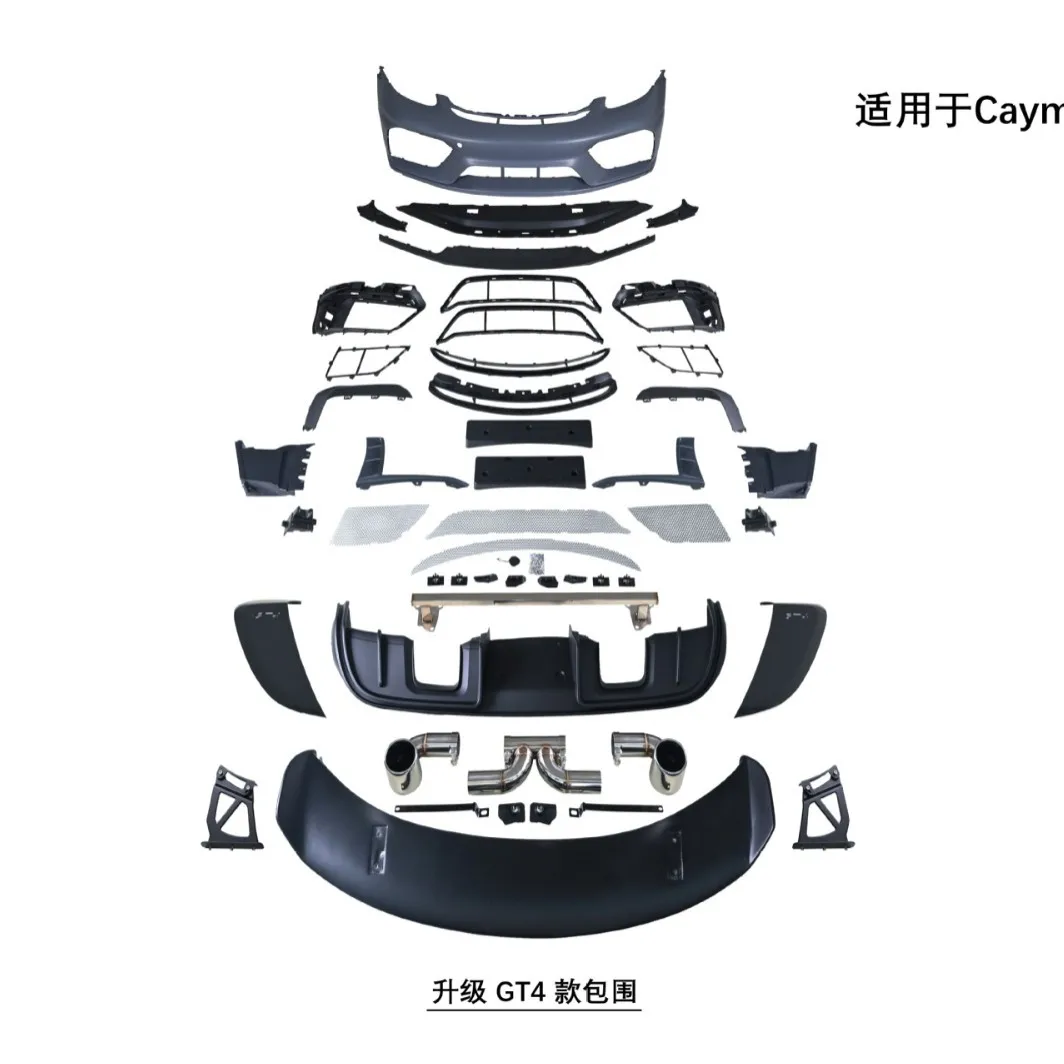 

Suitable for The Porsche 718 Models From 2016 To 2024 Were Upgraded with The GT4 Replica Body Kit Including The Rear Wi