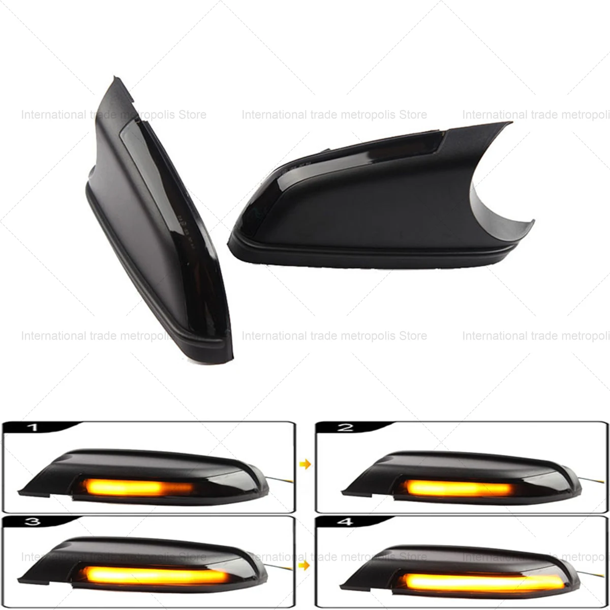 2x For Skoda Octavia 2004-2010 VW Polo MK4 FL Vento 2005-2010 LED Indicator for Rearview Mirror Turn Signal Dynamic Turn Signal