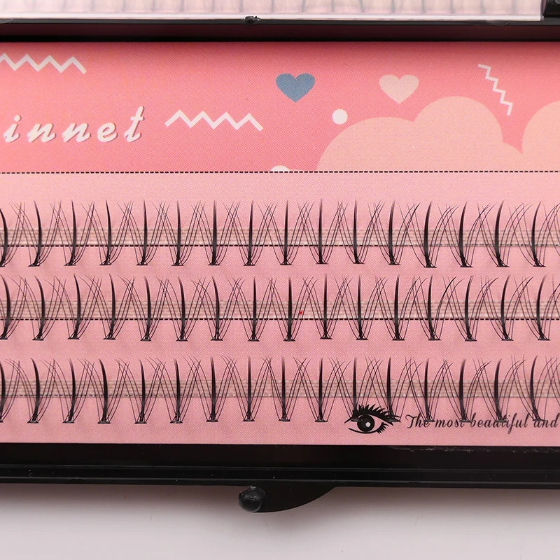 60 tufts of sandwich eyelashes, grafted eyelashes, artificial effect, eyelash extension, comic eyelashes, false eyelashes tool