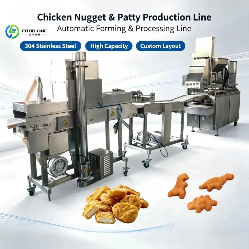 Novice‑friendly Simple‑operation Equipment for Chicken Nugget & Hamburger Patty Small Food Processing Plant