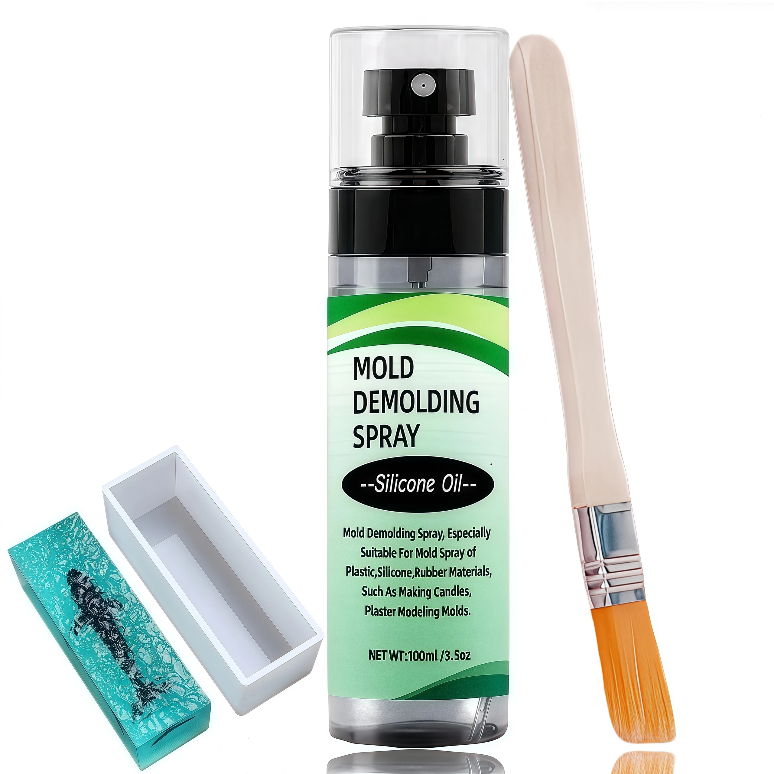 

Mold Release Spray for Candle Making and Epoxy Resin, Fast-Drying Silicone Oil Releaser, Non-Stick Professional Mold Release