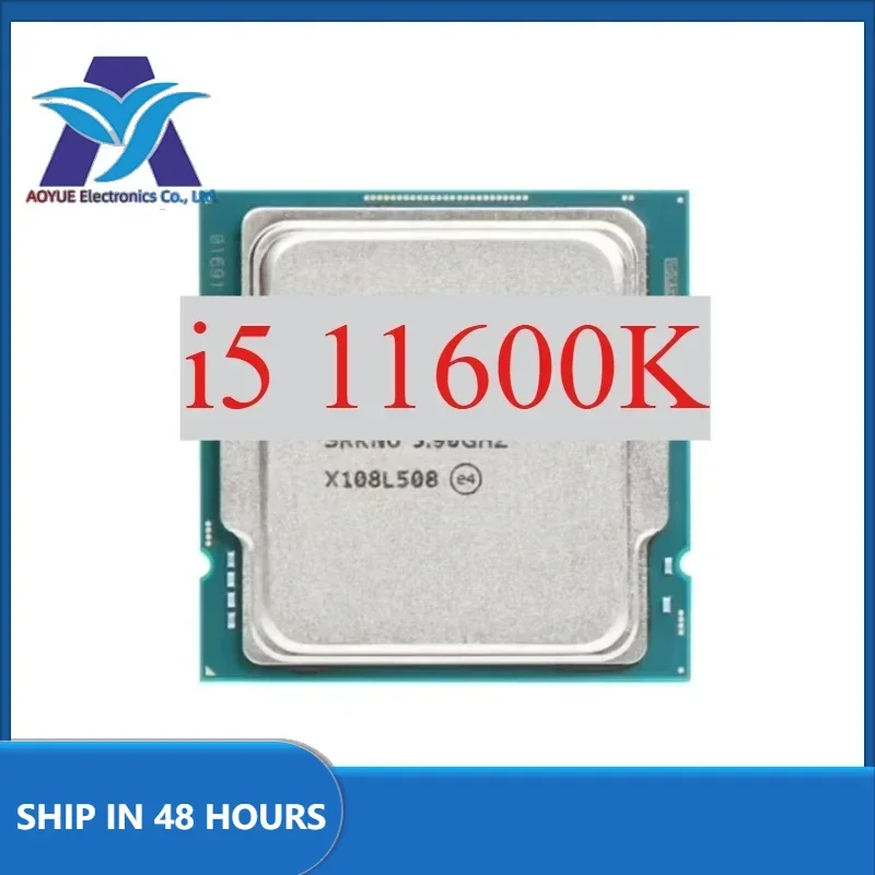 1pcs/lot Intel Core i5-11600K i5 11600K 3.9GHz Six-Core Twelve-Thread L3=12M 125W LGA Used Test perfect