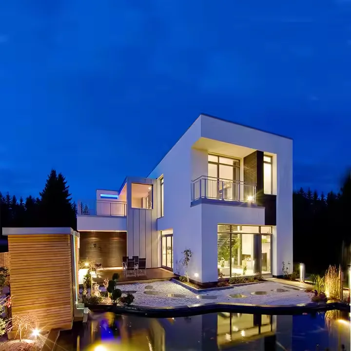 Modern Luxury Prefab Steel Structure Villas Modern Luxury Modular Steel Buildings for House Use