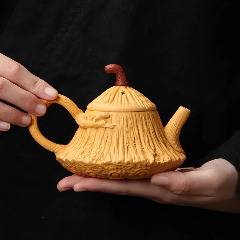 175cc High-end Yixing Purple Clay Teapots Handmade Pot Raw Ore Zhu Mud Kettle With Filter Zisha Tea Set Tea Services Gift