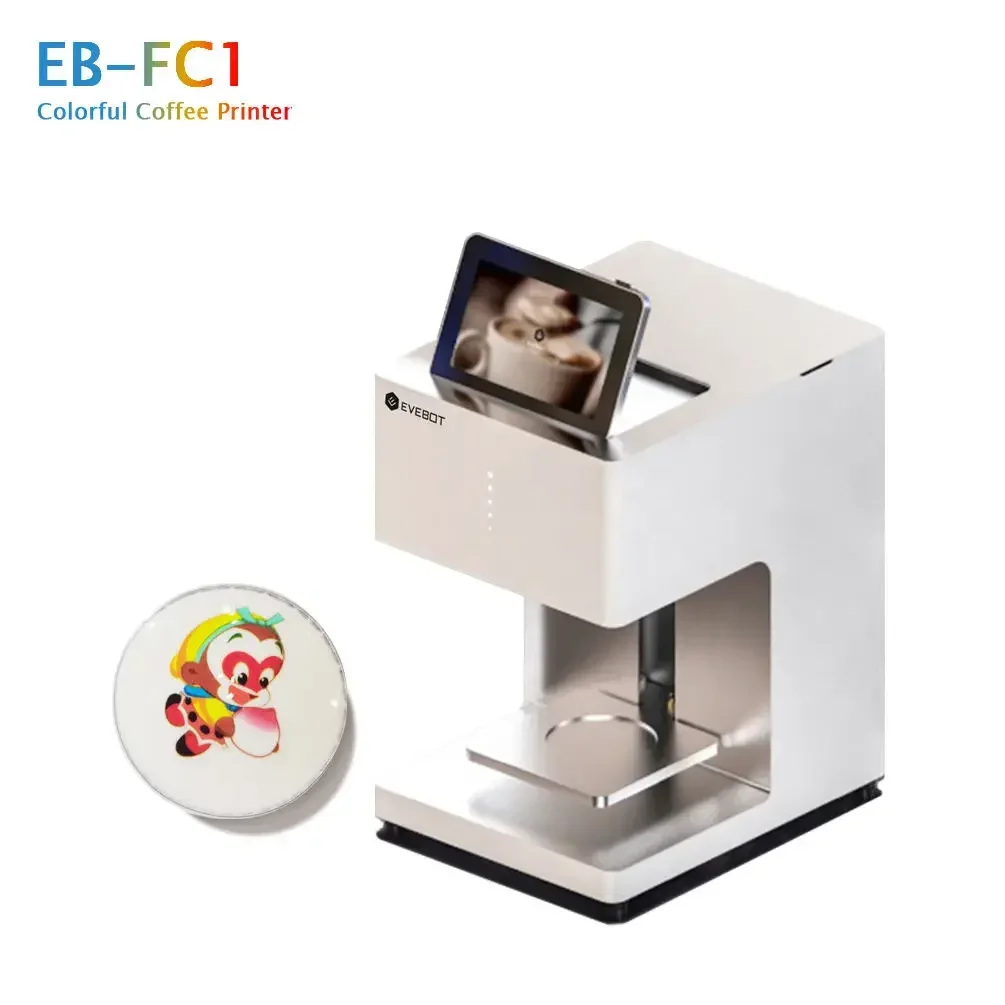 

Coffee Beer Milk Tea Toast Macaroon Wifi Enabled Printer with Edible Ink Printing Images Pictures Selfies