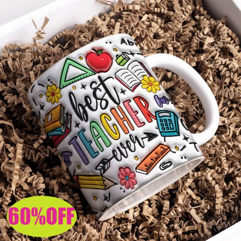 

Custom Quote Teacher Mug 11oz Ceramic Coffee Cup Personalized Back To School Gift For Teachers Educators Home Office Use