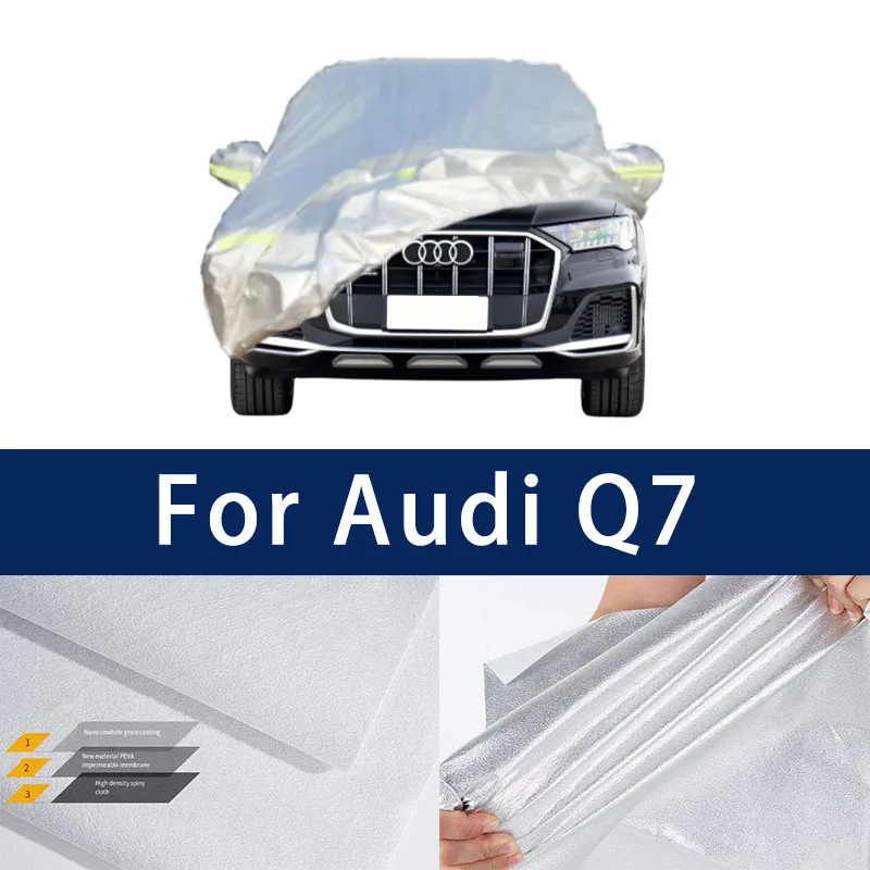 

Full car hood dust-proof outdoor indoor UV protection sun protection and scratch resistance For Audi Q7 Sun visor windproof