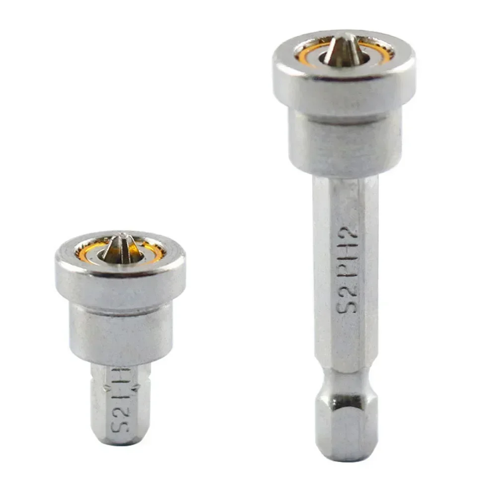 

1/2pcs 25mm/50mm Plasterboard Positioning Screwdriver Bits 1/4inch Hex Shank PH2 Magnetic Screwdriver Bits For Plasterboard