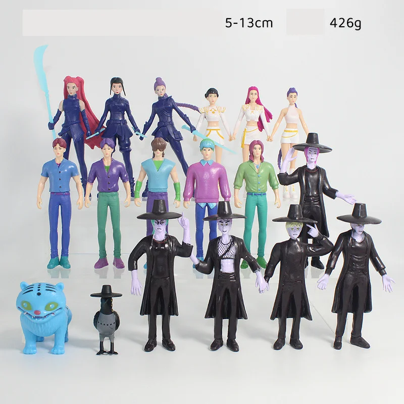 

Kpop Demons Hunters экшн-фигурка 18 шт./компл. игрушка Derpys Tiger Rumi Mira Zoey Sussy фигурка кукла для фанатов подарок