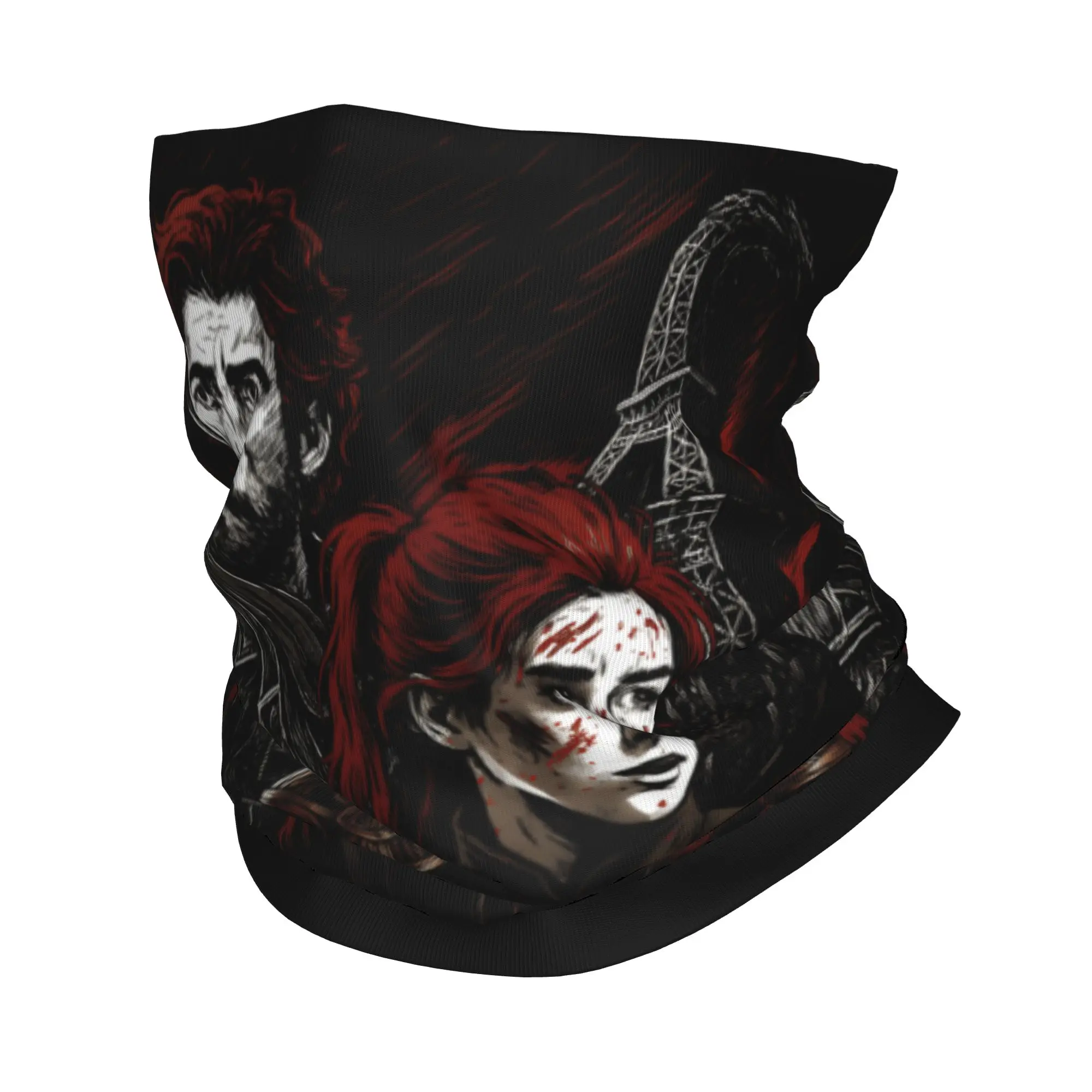 Video Game Clair Obscur Expedition 33 Bandana Neck Warmer Men Women Winter Hiking Ski Scarf Gaiter  Face Cover