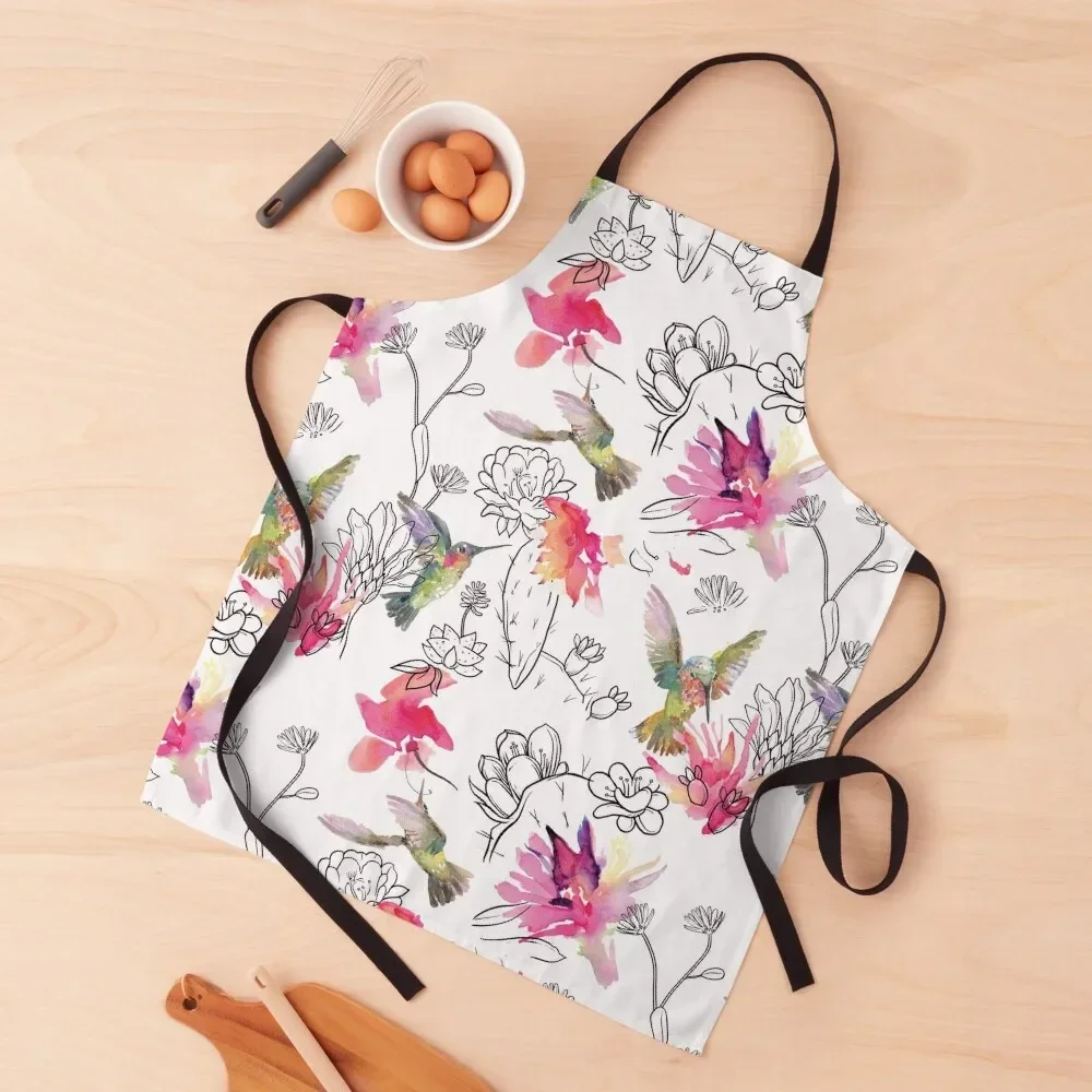 

Desert Hummingbirds Apron Men gift household woman waterproof for women Waterproof Kitchen For Women Apron