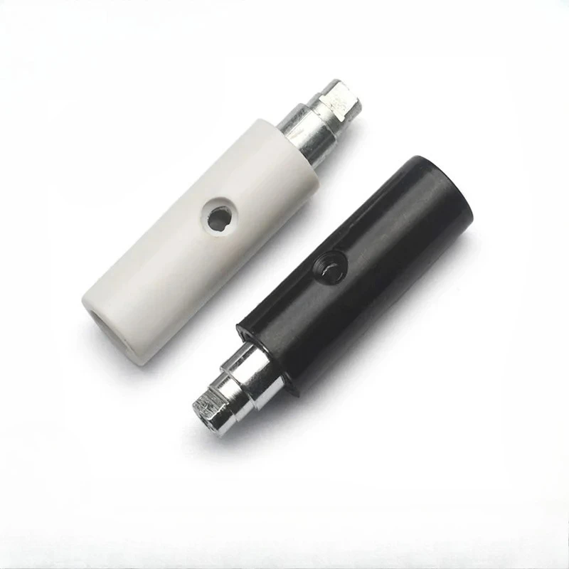 

12PCS Guitar Machine Head Plastic Shaft String Reel Guitar Tuner Leg Middle Hole Black/White