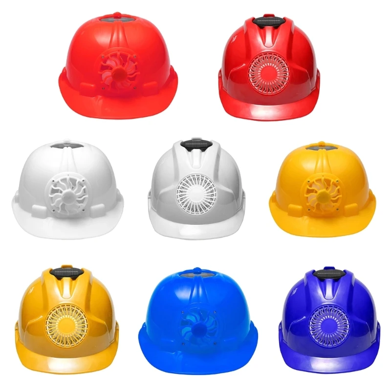 Solar Fan Hat with Wearable Rear Cooling Design, Plastic Shell Cooling Cap for Hot Weather Walks and Daily Commute Y08E