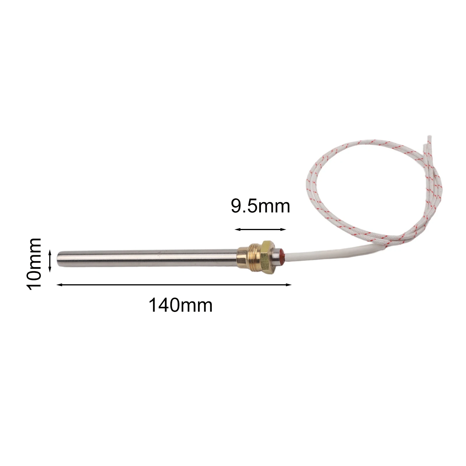 Stainless Steel Pellet/ Stove Ignition Rod 220V 250W 280W 10mm Diameter 3/8 Inch Thread Heating Element For Furnace Boiler