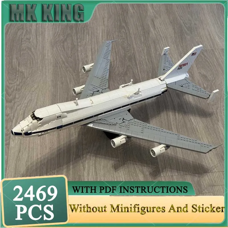 

Модель воздушного истребителя Moc, строительные блоки 747, SCA, модель самолета, технология, кирпичи, самолет, сделай сам, сборка, праздничный набор игрушек, подарки