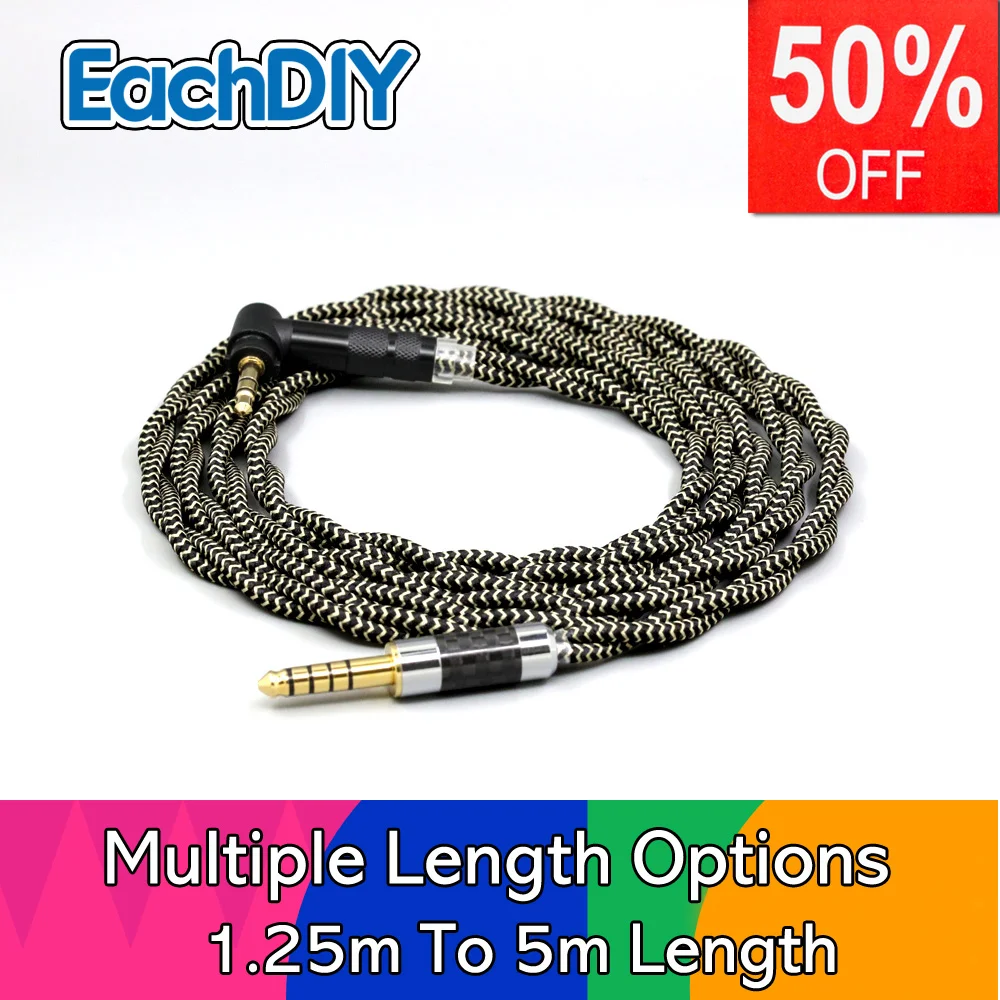 

2 Core 2.8mm Litz OFC Earphone Shield Braided Sleeve Cable For Fostex T50RP Mk3 T40RP Mk2 T20RP Dekoni Audio Headphone LN008493