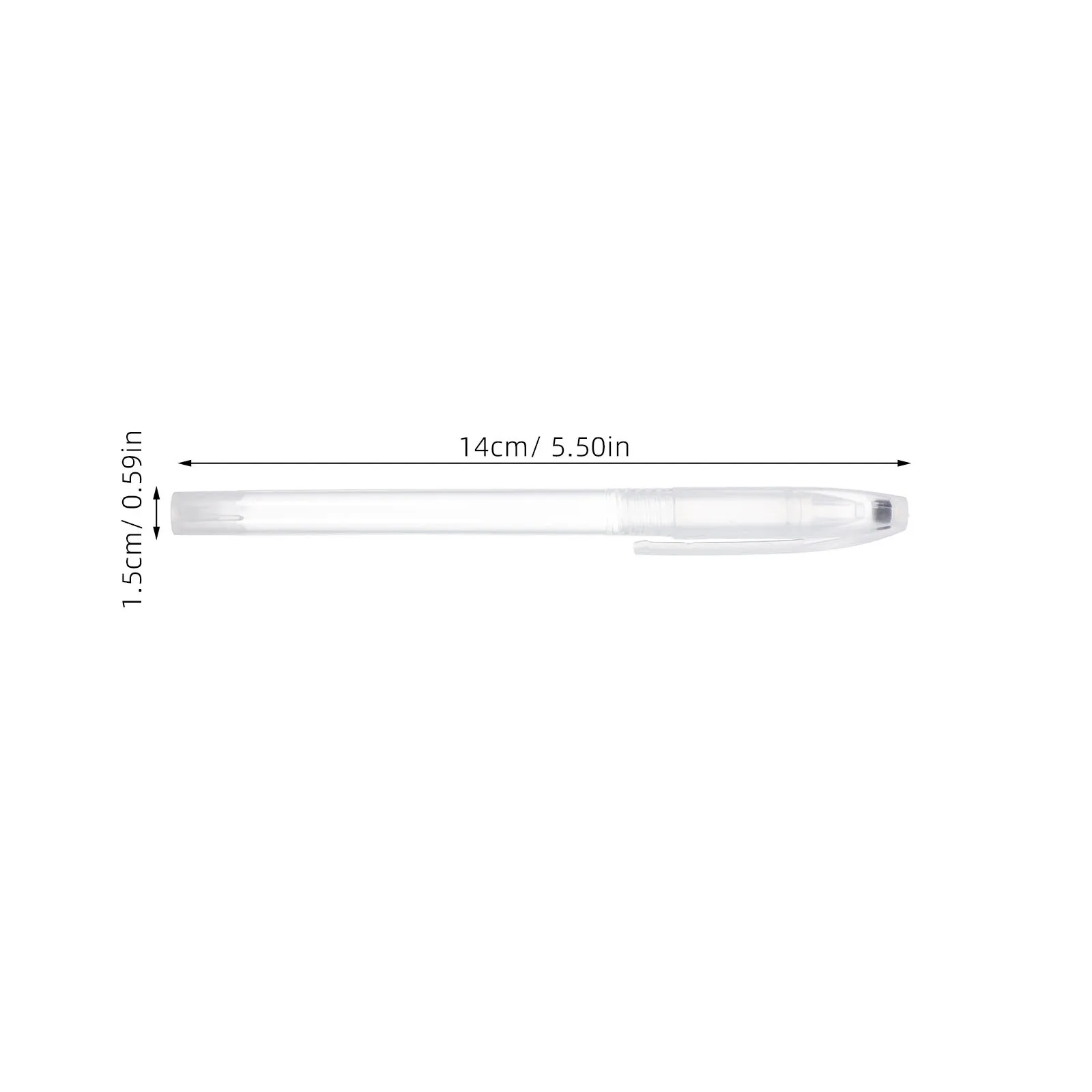 200Pcs Transparent Empty Pen Shells Plastic Refillable Pen Barrels for DIY Stationery School Office Supplies School Supplies