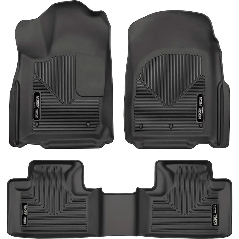 US Weatherbeater | Fits 2016 - 2023 Dodge Durango, 2016 - 2022 Jeep Grand Cherokee, (2022 WK Model) Front & 2nd Row Liner -Black