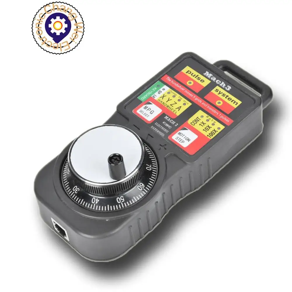 Caldo! Volantino elettronico industriale CNC MACH3 USB MPG4 4 assi generatore di impulsi manuale volantino pendente MPG