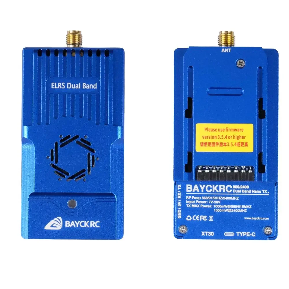 BAYCKRC ELRS Dual Band Nano TX Module 900MHz 2400MHz 1W Gemini ExpressLRS Transmitter FPV Drone Radio Controller